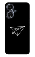 Paper Plane White Oppo A59 5G Hard Case Back Cover by Casekaro