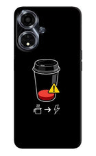 Coffee Oppo A59 5G Hard Case Back Cover by Casekaro