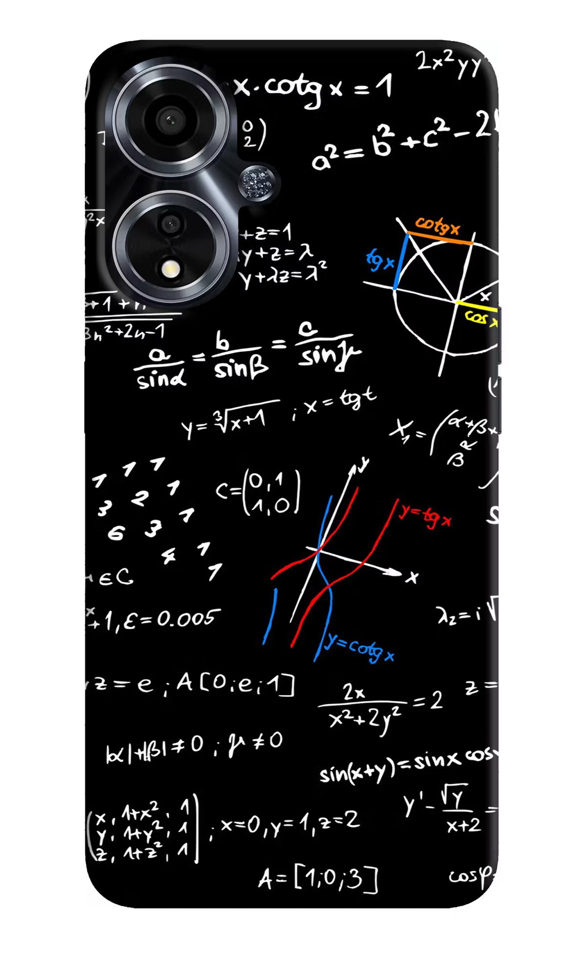 Mathematics Formula Oppo A59 5G Hard Case Back Cover by Casekaro