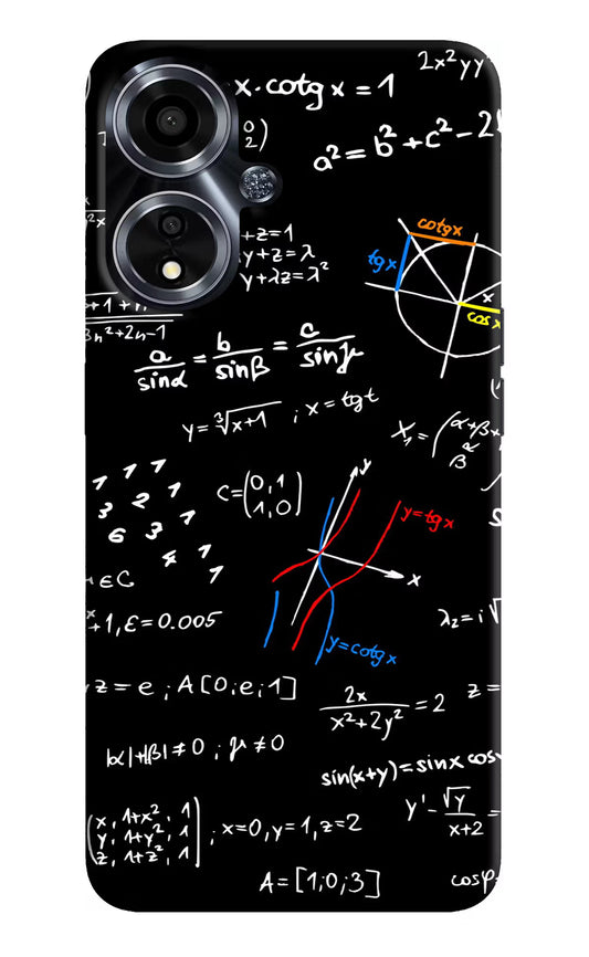 Mathematics Formula Oppo A59 5G Hard Case Back Cover by Casekaro