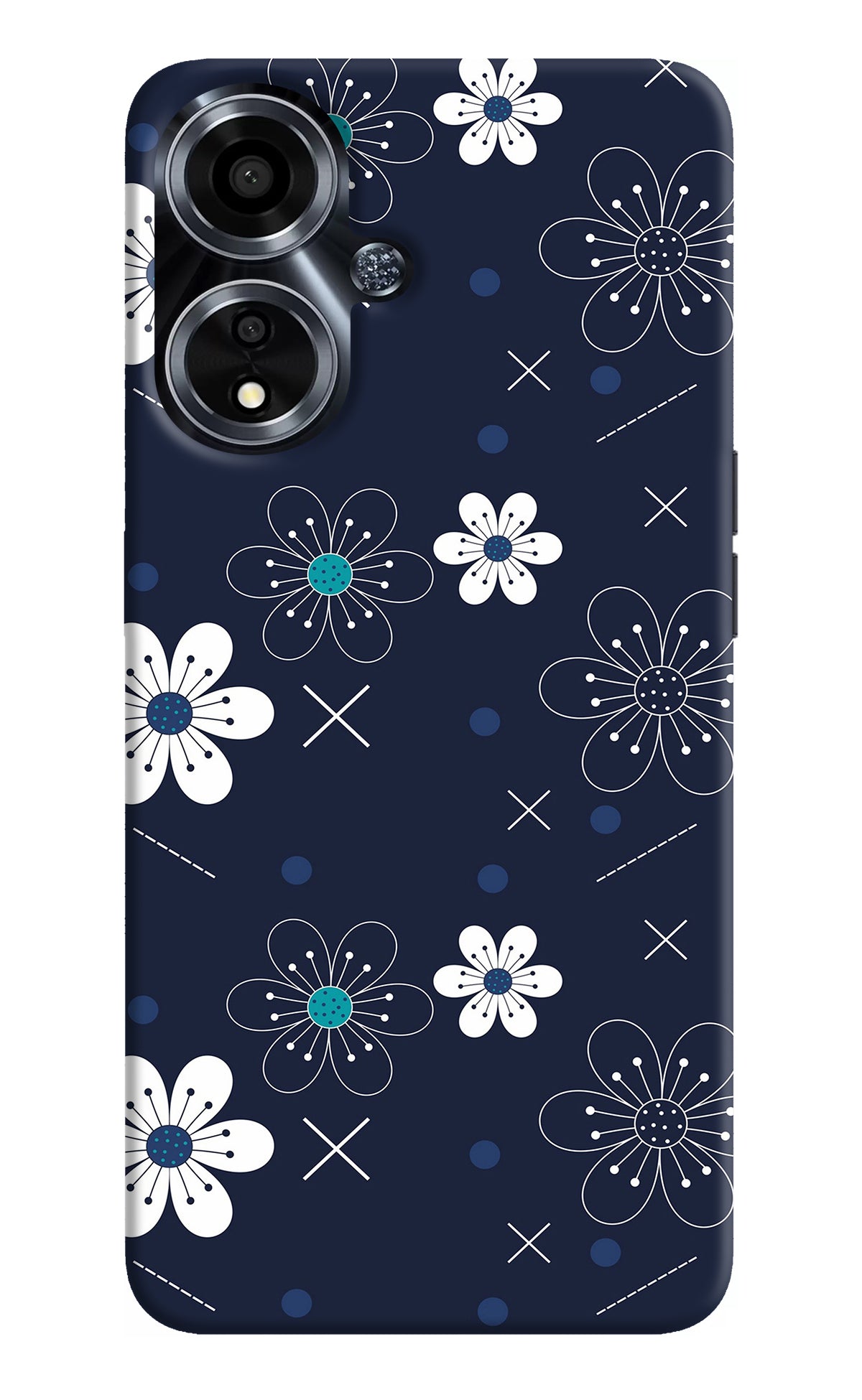 Flowers Oppo A59 5G Back Cover