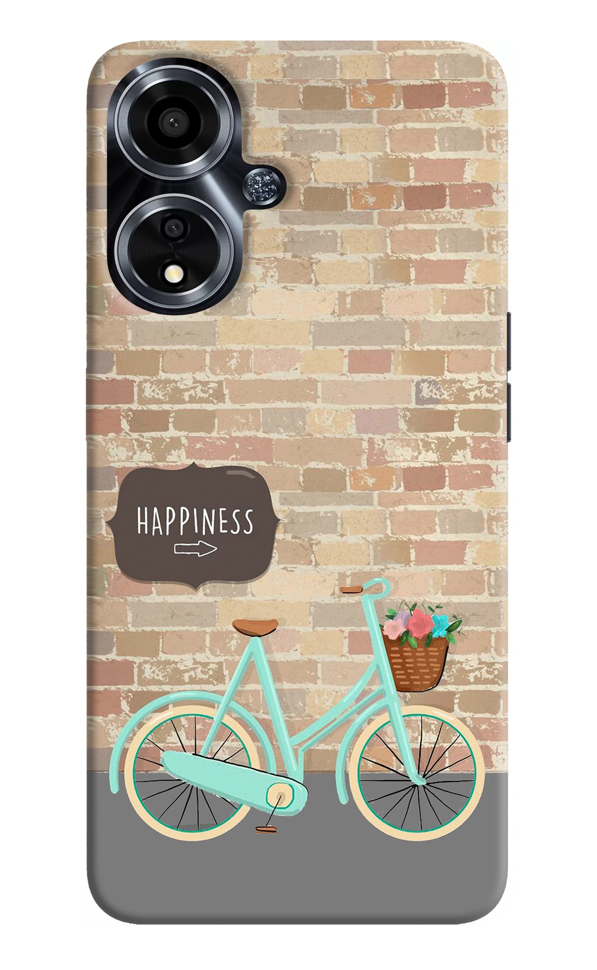 Happiness Artwork Oppo A59 5G Back Cover