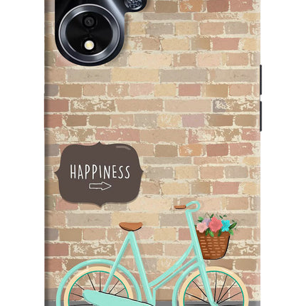Happiness Artwork Oppo A59 5G Hard Case Back Cover by Casekaro