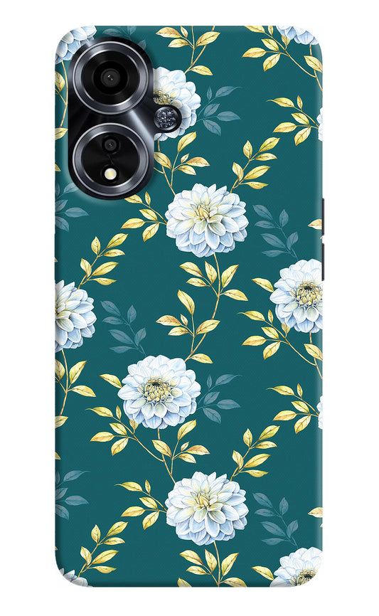 Flowers Oppo A59 5G Back Cover