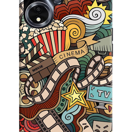 Cinema Abstract Oppo A59 5G Hard Case Back Cover by Casekaro