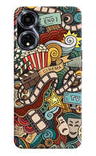 Cinema Abstract Oppo A59 5G Hard Case Back Cover by Casekaro