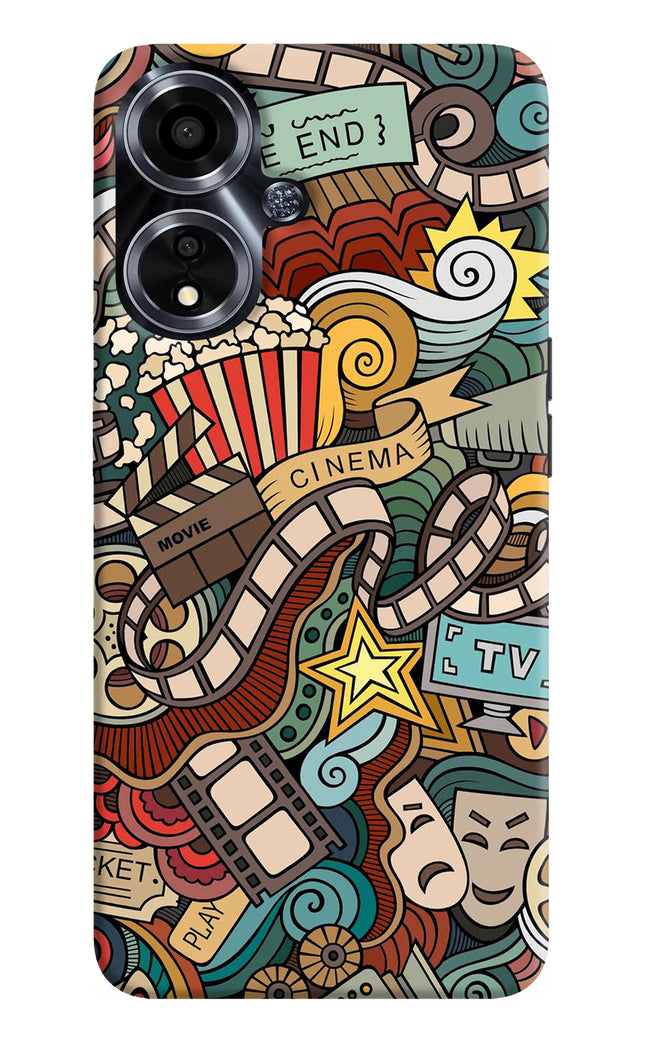 Cinema Abstract Oppo A59 5G Hard Case Back Cover by Casekaro