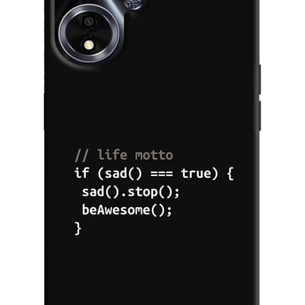 Life Motto Code Oppo A59 5G Hard Case Back Cover by Casekaro