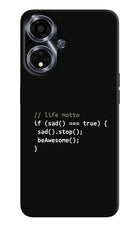 Life Motto Code Oppo A59 5G Hard Case Back Cover by Casekaro