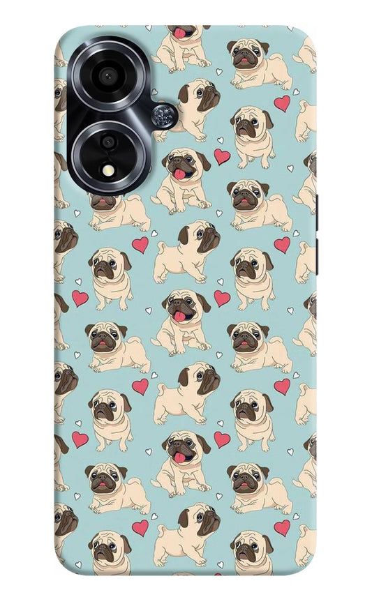 Pug Dog Oppo A59 5G Hard Case Back Cover by Casekaro