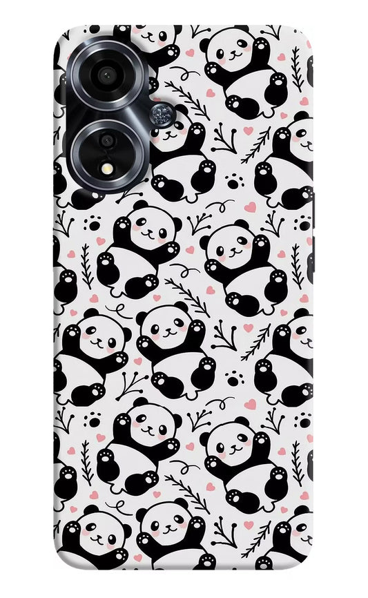 Cute Panda Oppo A59 5G Hard Case Back Cover by Casekaro