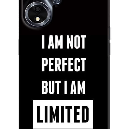 I Am Not Perfect But I Am Limited Edition Oppo A59 5G Hard Case Back Cover by Casekaro