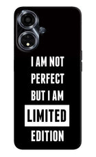 I Am Not Perfect But I Am Limited Edition Oppo A59 5G Hard Case Back Cover by Casekaro