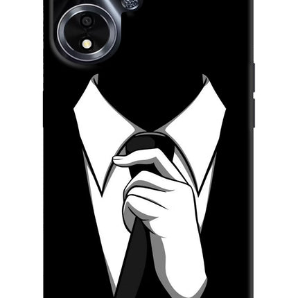 Black Tie Oppo A59 5G Hard Case Back Cover by Casekaro