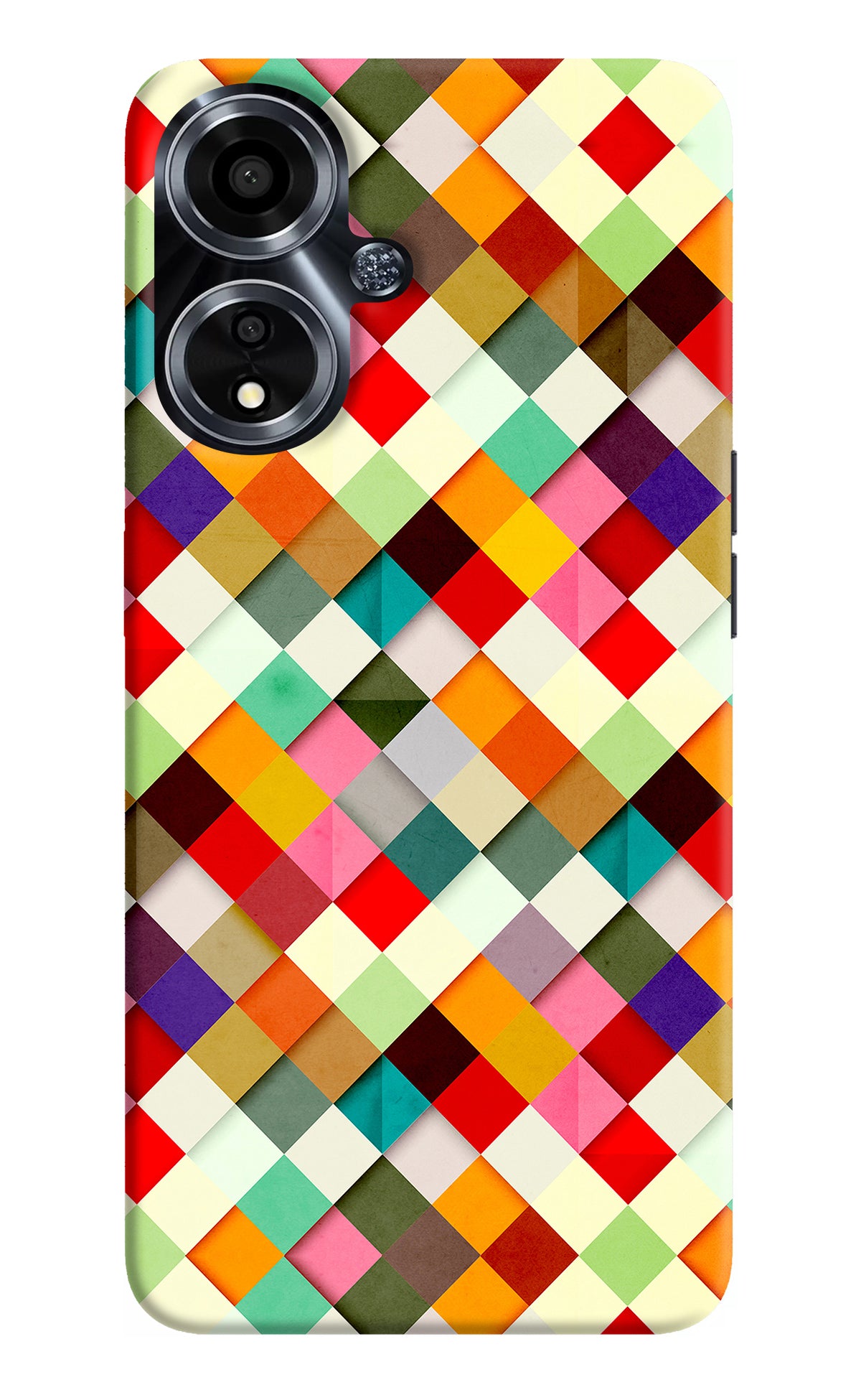 Geometric Abstract Colorful Oppo A59 5G Back Cover