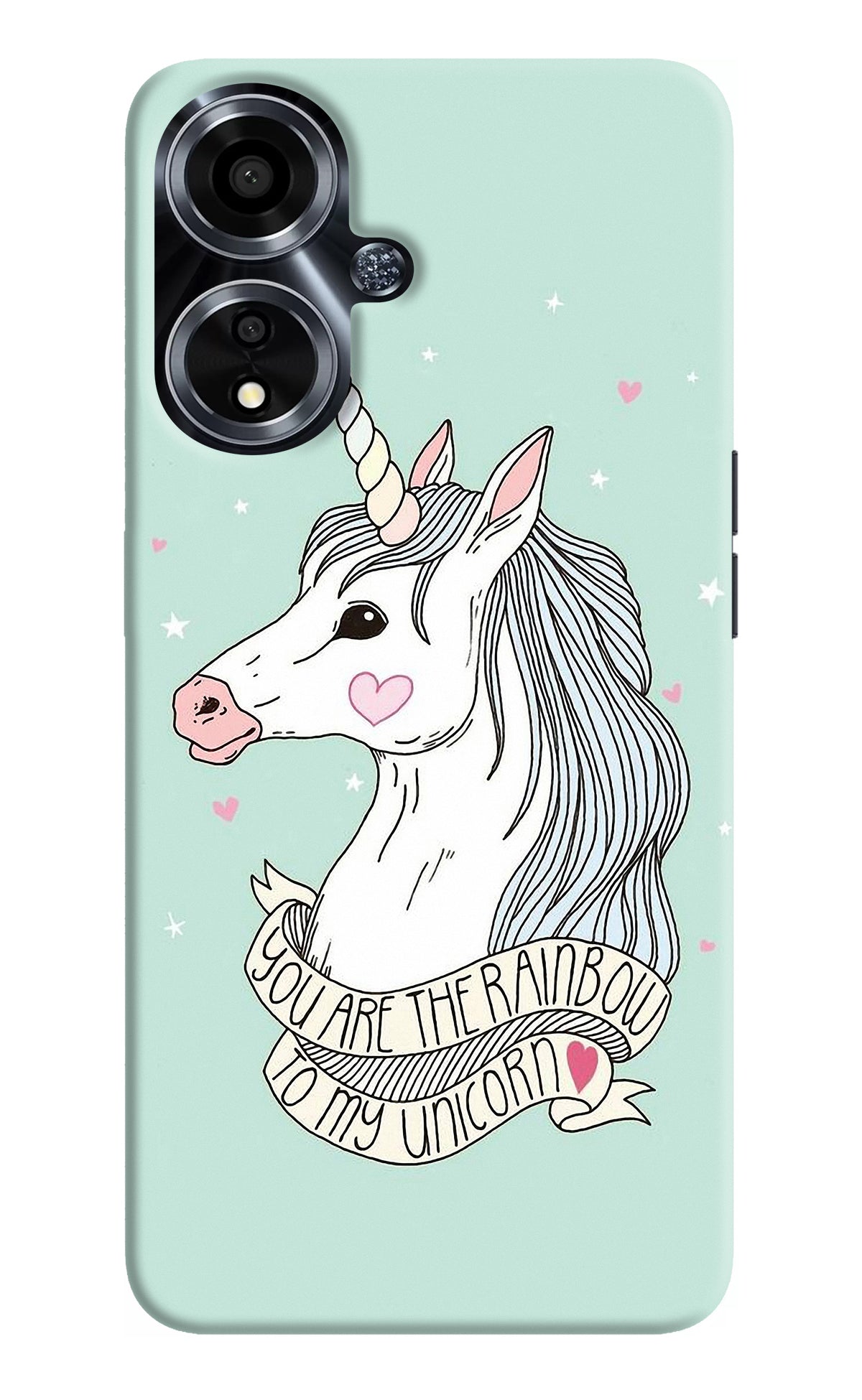 Unicorn Wallpaper Oppo A59 5G Back Cover