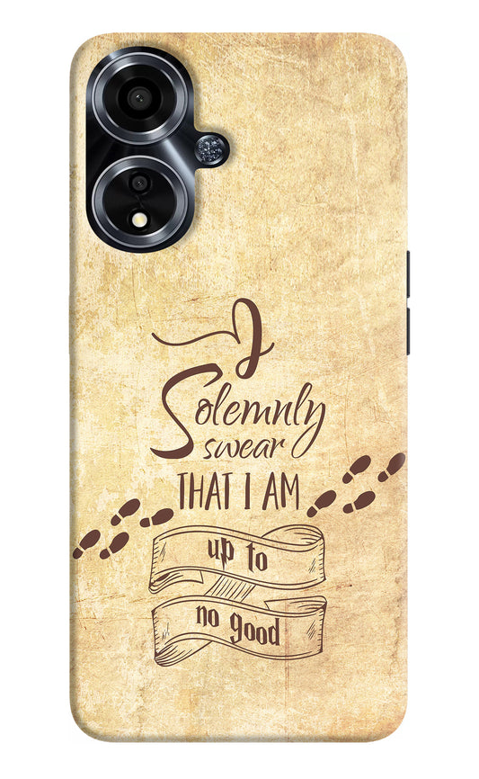 I Solemnly swear that i up to no good Oppo A59 5G Back Cover