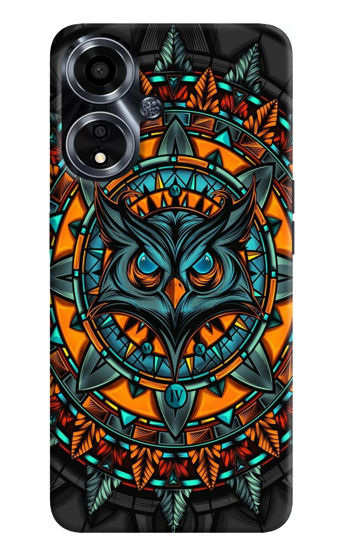 Angry Owl Art Oppo A59 5G Back Cover