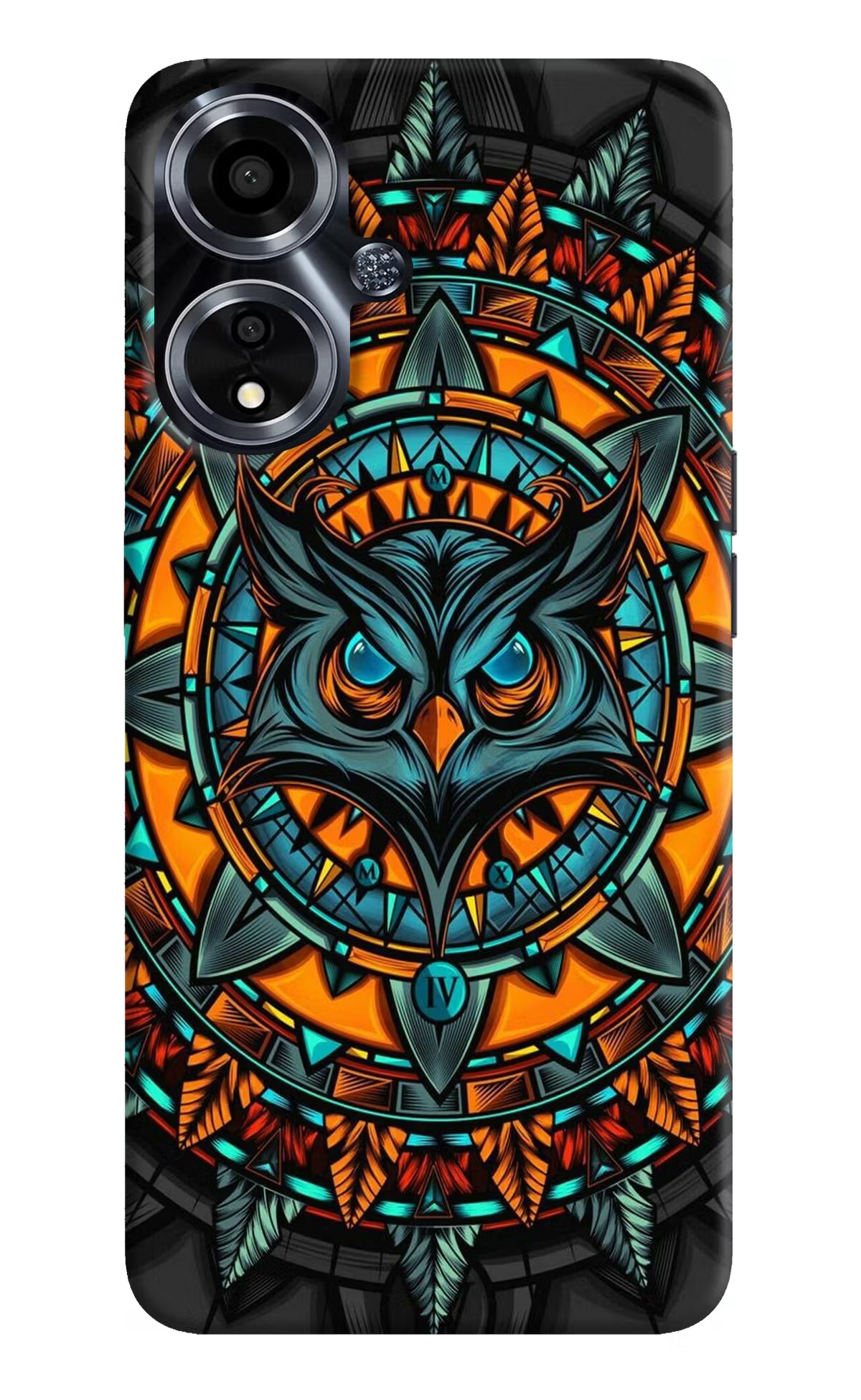 Angry Owl Art Oppo A59 5G Hard Case Back Cover by Casekaro