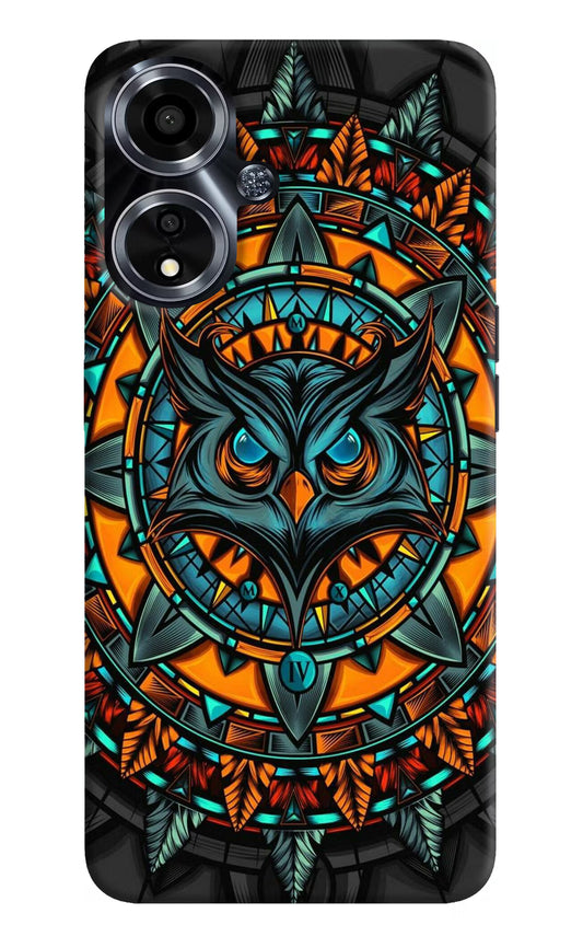 Angry Owl Art Oppo A59 5G Hard Case Back Cover by Casekaro