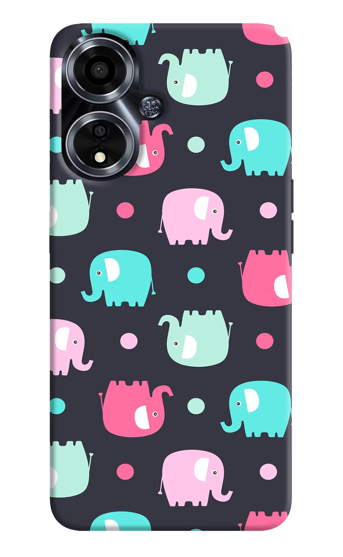 Elephants Oppo A59 5G Hard Case Back Cover by Casekaro
