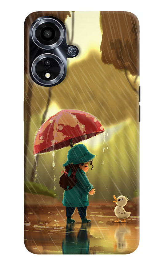 Rainy Day Oppo A59 5G Hard Case Back Cover by Casekaro