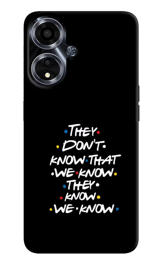 FRIENDS Dialogue Oppo A59 5G Hard Case Back Cover by Casekaro