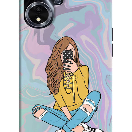 Selfie Girl Oppo A59 5G Hard Case Back Cover by Casekaro
