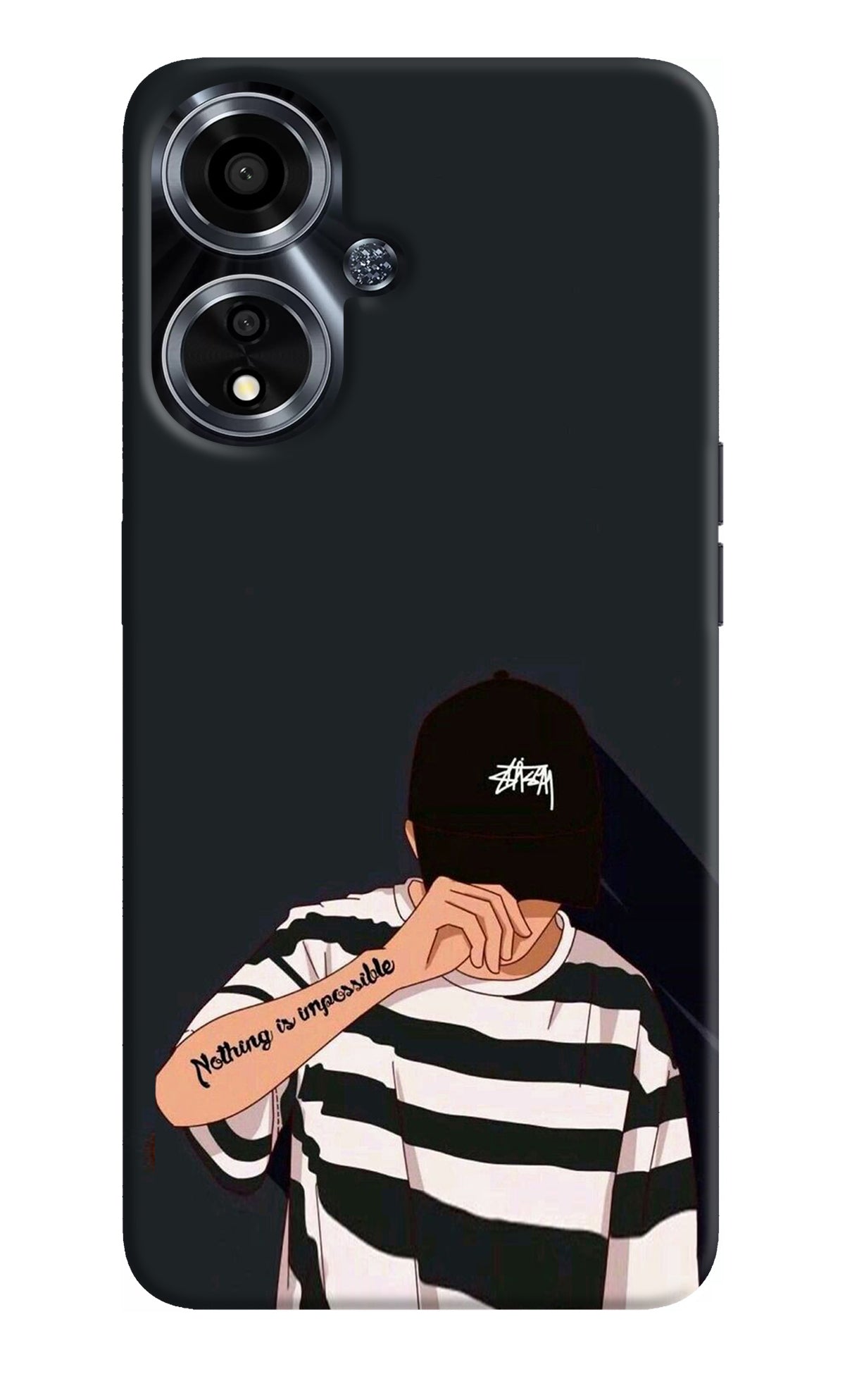 Aesthetic Boy Oppo A59 5G Back Cover