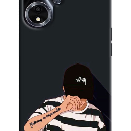 Aesthetic Boy Oppo A59 5G Hard Case Back Cover by Casekaro