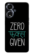 Zero Fucks Given Oppo A59 5G Hard Case Back Cover by Casekaro