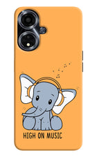 High On Music Oppo A59 5G Hard Case Back Cover by Casekaro