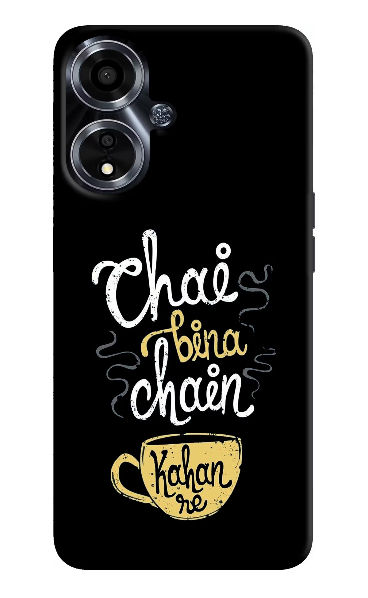 Chai Bina Chain Kaha Re Oppo A59 5G Hard Case Back Cover by Casekaro
