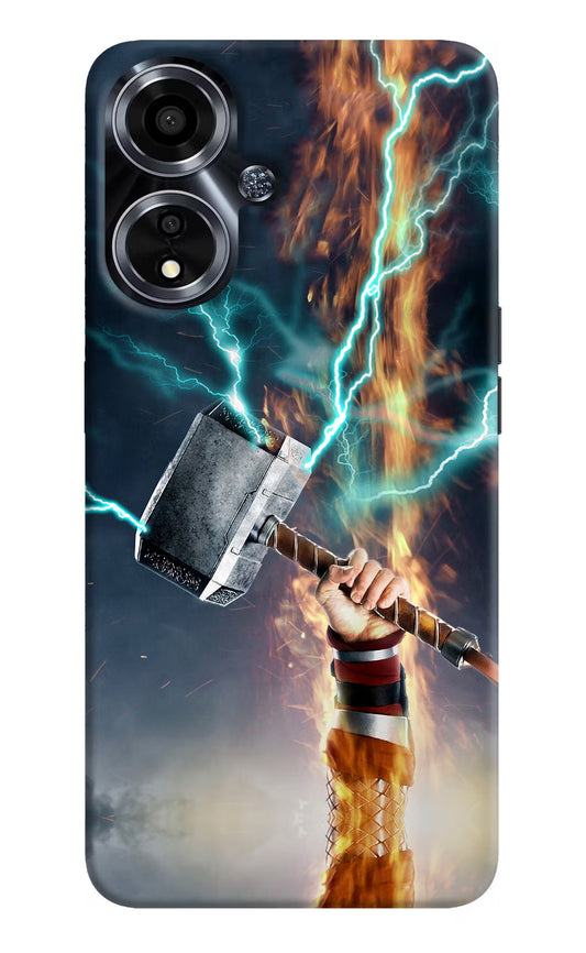 Thor Hammer Mjolnir Oppo A59 5G Hard Case Back Cover by Casekaro