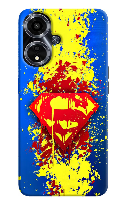 Superman logo Oppo A59 5G Hard Case Back Cover by Casekaro