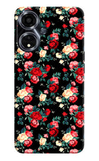 Rose Pattern Oppo A59 5G Hard Case Back Cover by Casekaro