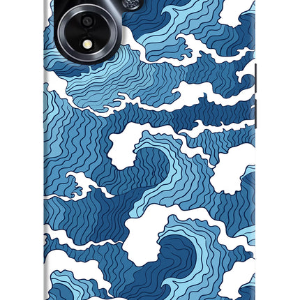 Blue Waves Oppo A59 5G Hard Case Back Cover by Casekaro