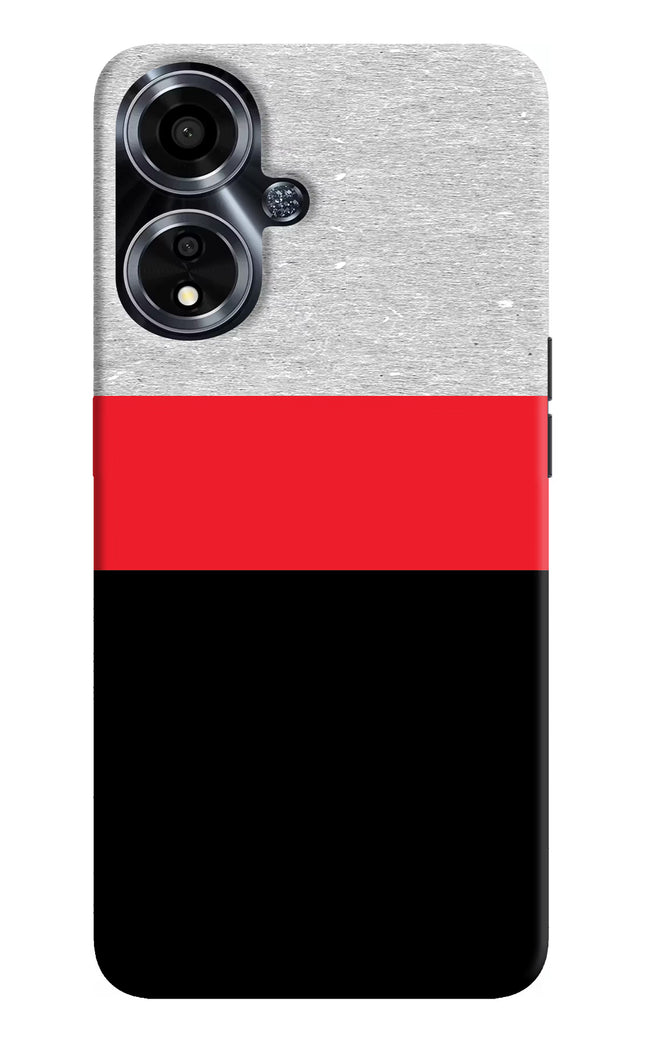 Tri Color Pattern Oppo A59 5G Hard Case Back Cover by Casekaro