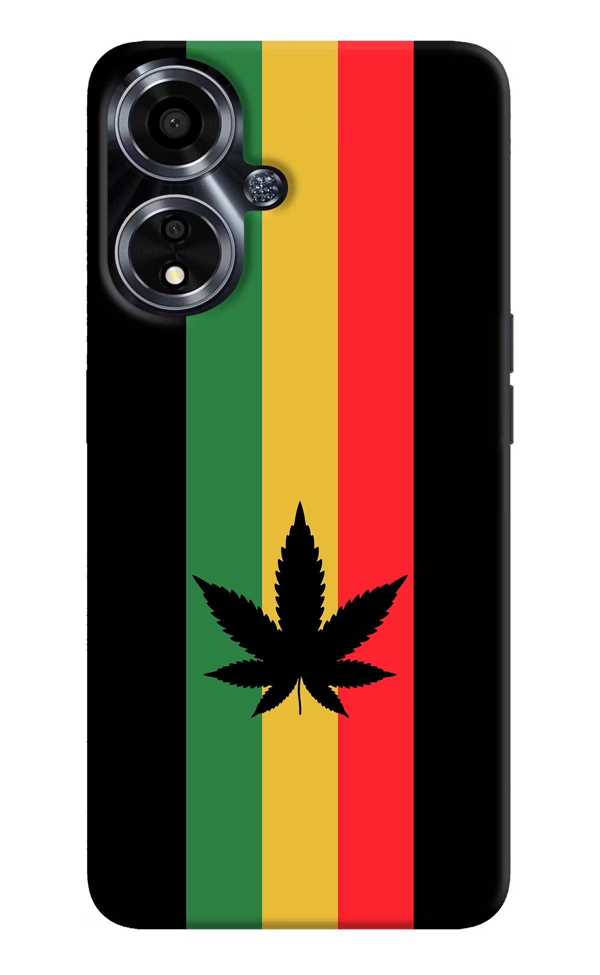 Weed Flag Oppo A59 5G Hard Case Back Cover by Casekaro