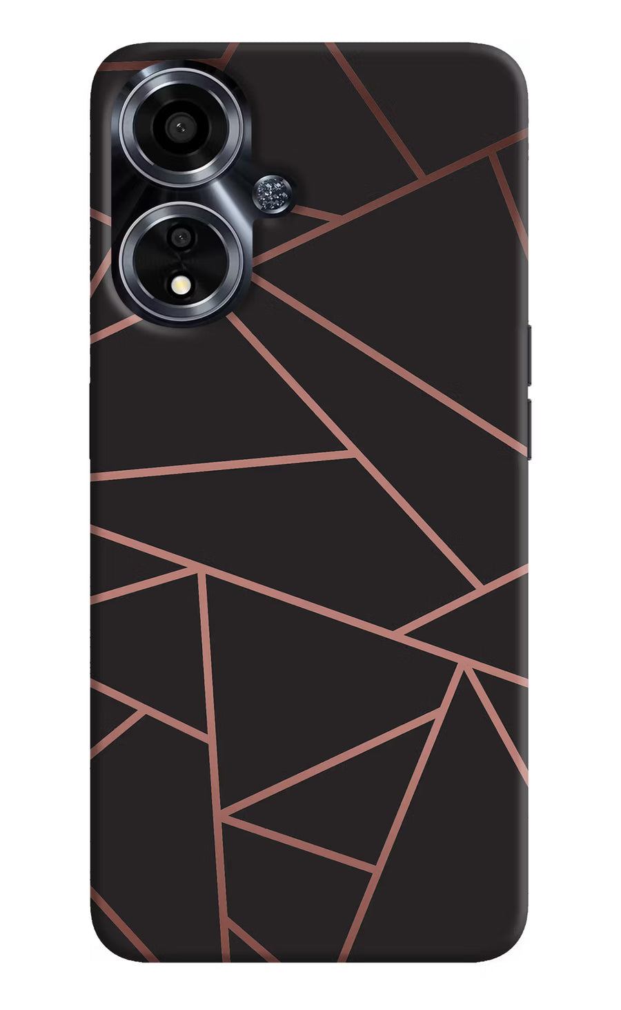 Geometric Pattern Oppo A59 5G Back Cover, Hard case