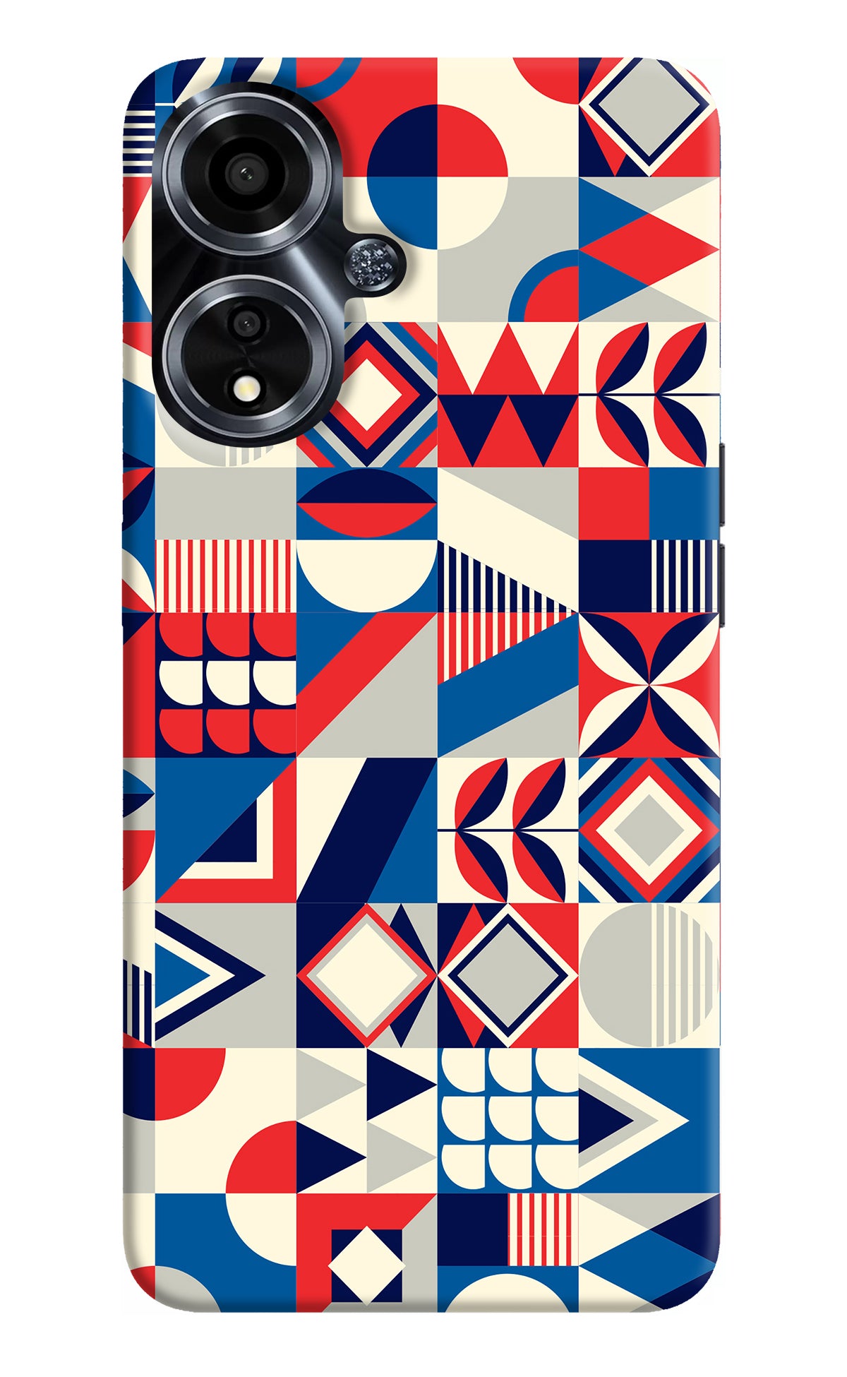 Colorful Pattern Oppo A59 5G Back Cover