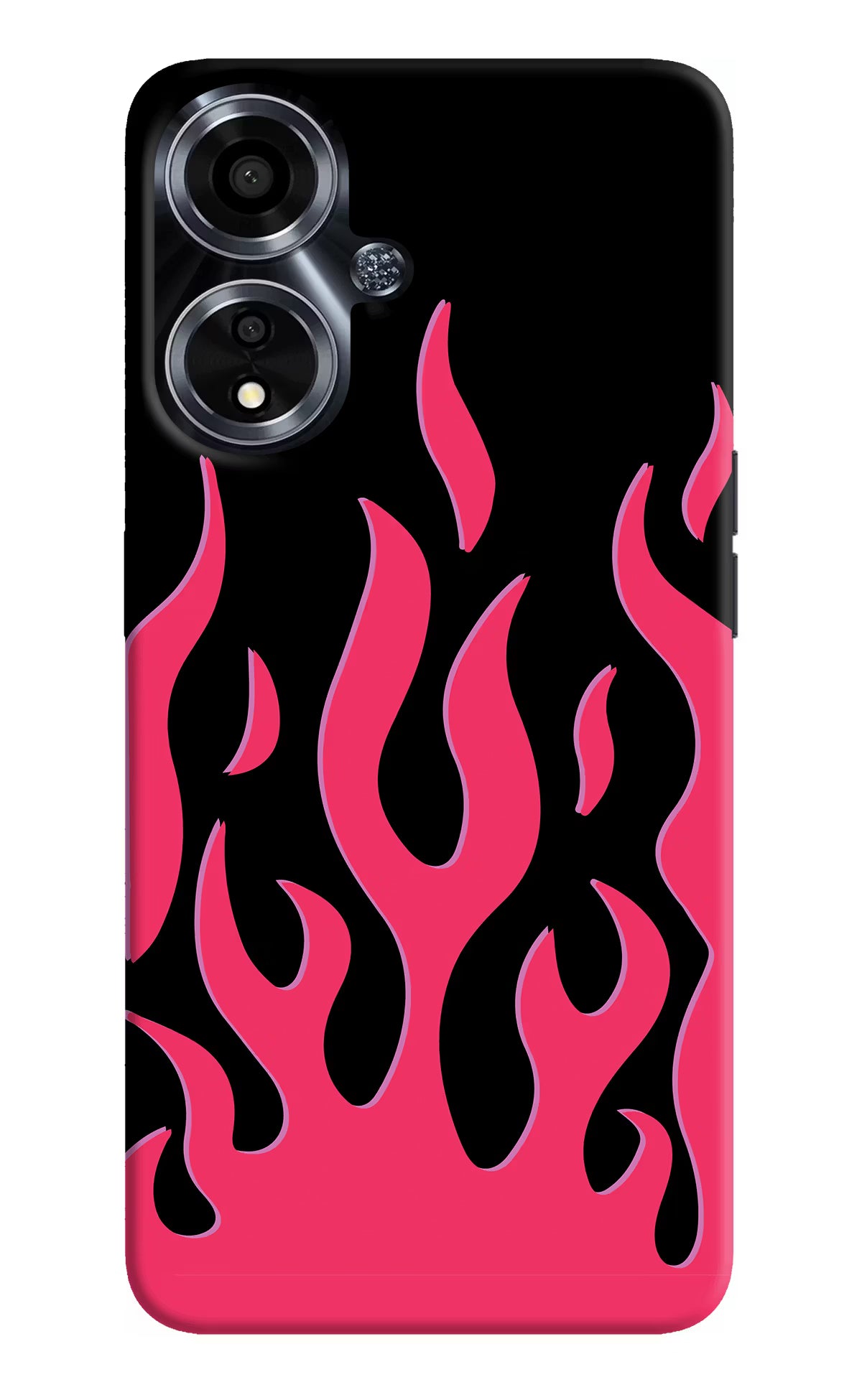 Fire Flames Oppo A59 5G Hard Case Back Cover by Casekaro