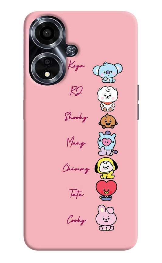 BTS names Oppo A59 5G Hard Case Back Cover by Casekaro