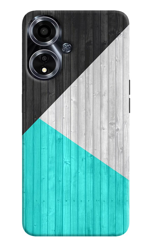 Wooden Abstract Oppo A59 5G Hard Case Back Cover by Casekaro