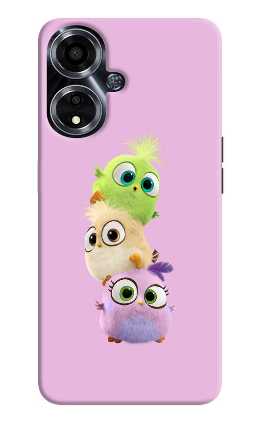 Cute Little Birds Oppo A59 5G Hard Case Back Cover by Casekaro