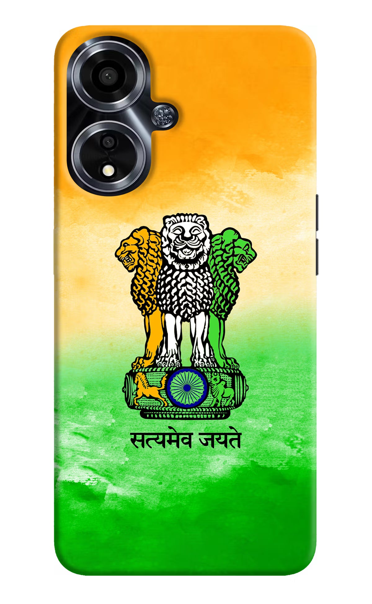 Satyamev Jayate Flag Oppo A59 5G Hard Case Back Cover by Casekaro