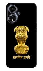 Satyamev Jayate Golden Oppo A59 5G Hard Case Back Cover by Casekaro