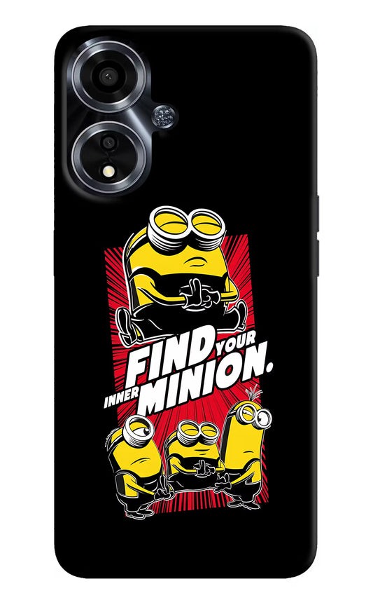 Find your inner Minion Oppo A59 5G Hard Case Back Cover by Casekaro