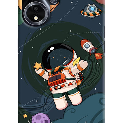 Cartoon Astronaut Oppo A59 5G Hard Case Back Cover by Casekaro