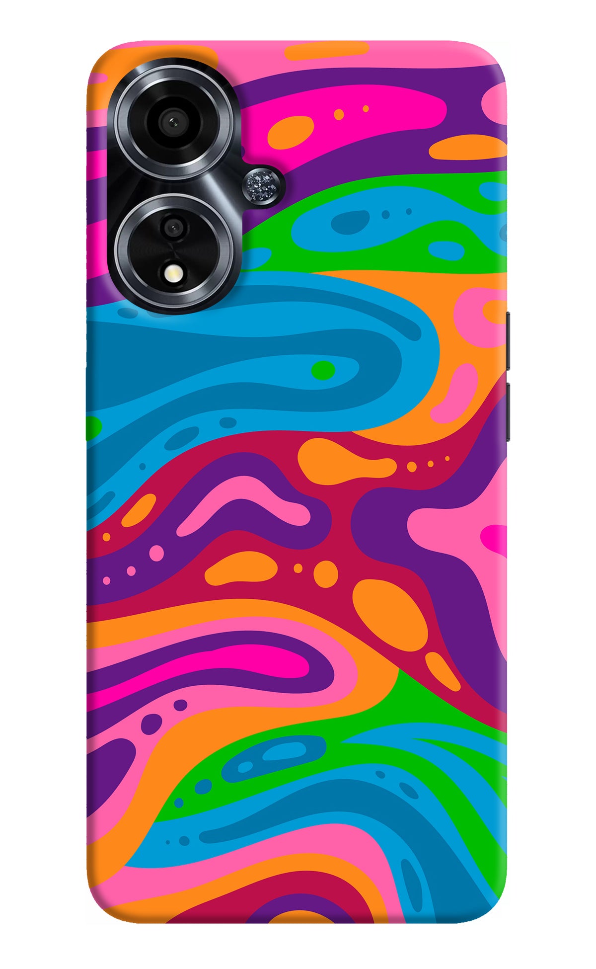 Trippy Pattern Oppo A59 5G Back Cover